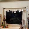 Hanging Halloween Ghost Garland Cotton Halloween Hanging Banner Scary Hanging Ornaments Halloween