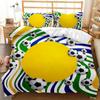 Three-Piece Set Sports Football Decorative Quilt Cover Bedding Kit Digital Printing