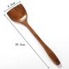 Heat-Resistant Solid Wood Cooking Spatula with Long Handle - Non-stick