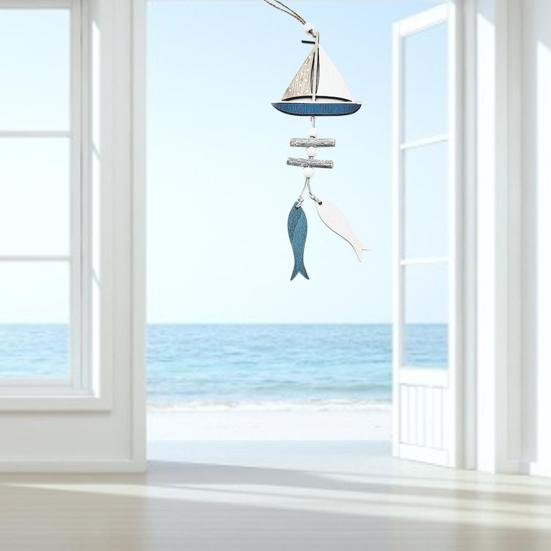 DIY Cartoon High Quality Decorative Ocean Small Fish Craft Boat Pendant Hanging Ornament Ocean Pendant Decoration