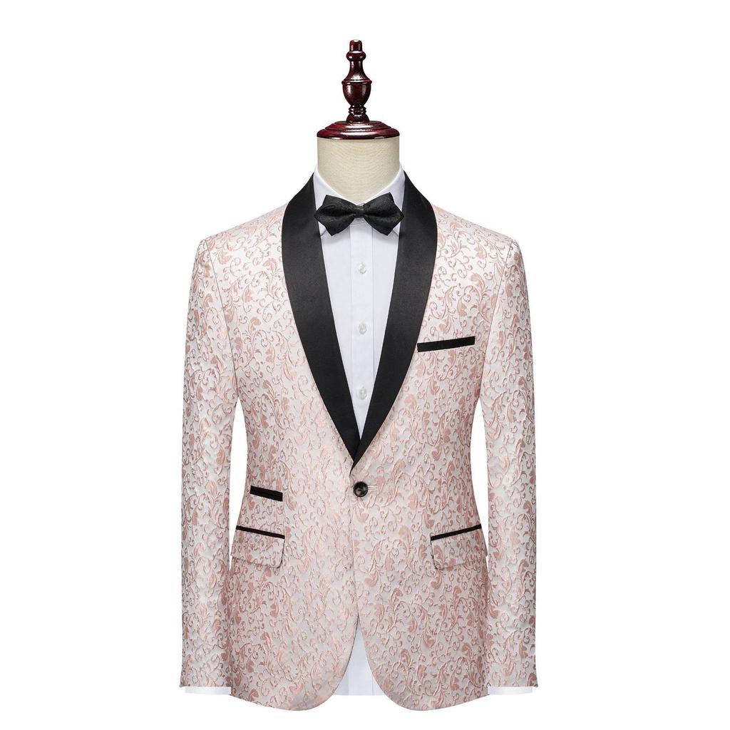 Стильные мужские жаккардовые костюмы — официальная одежда и сценические выступления, доступно 5 цветов