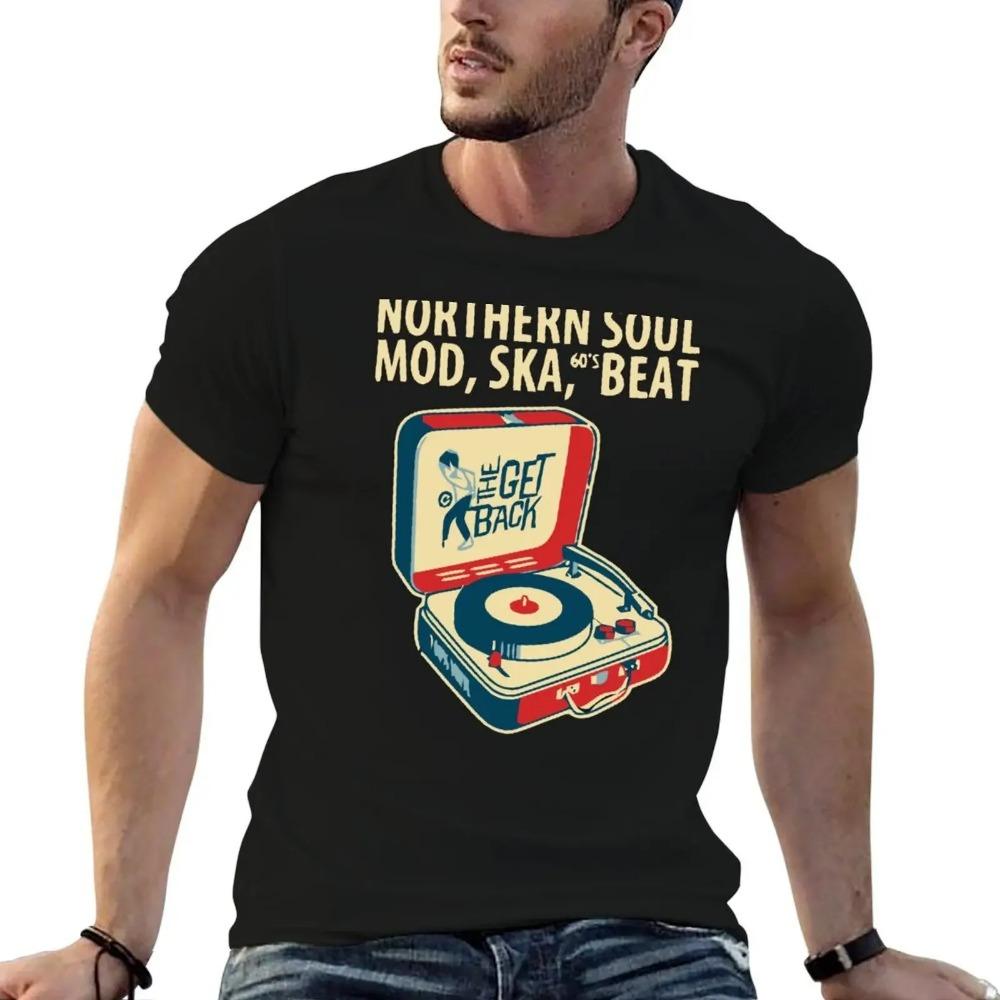 Футболка Northern Soul Mod Ska 60's Beat Синий Архив Животное Prinfor Мальчики Компрессионная Рубашка Мужская для Любителей Активного Отдыха