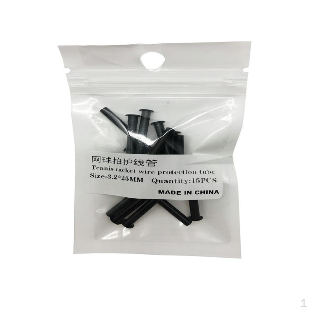 15 Piece Tennis Racket Eyelets Boards Spare Accessories Black