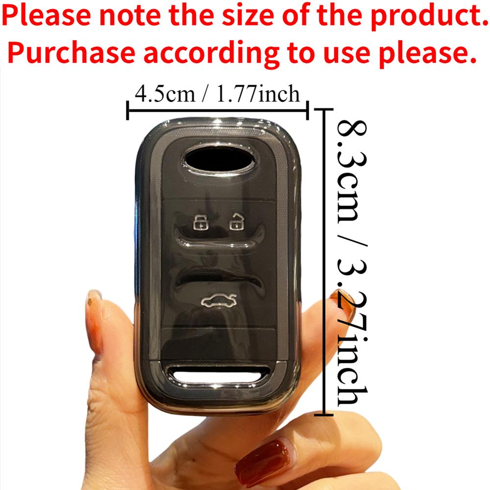3 Buttons TPU Car Smart Key Case Cover Shell for Chery Tiggo 3 4 Tiggo 7 8 Arrizo 5 2020 2021 Accessories