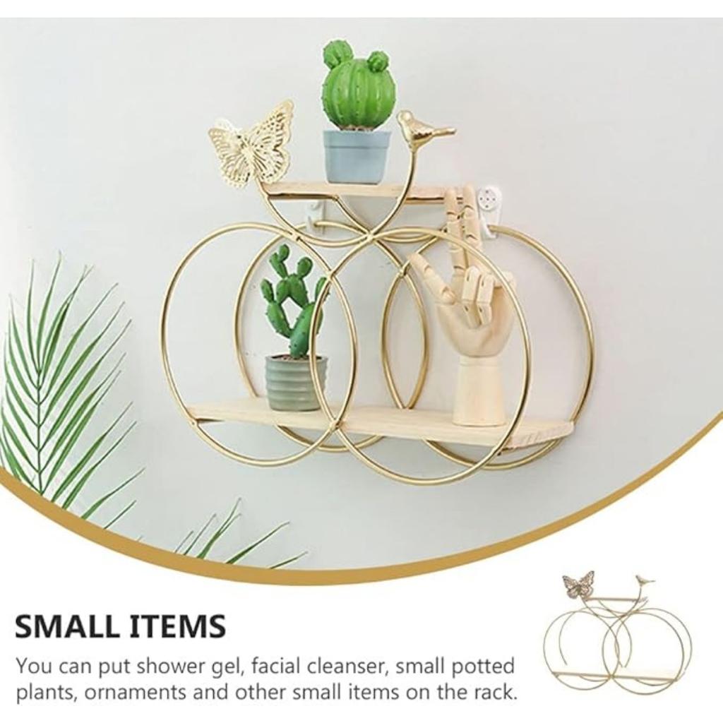 1 комплект настенных полок, винтажная плавающая полка с бабочками, декоративная геометрическая подвесная полка для специй для спальни, кухни, ванной комнаты, дивана, фонового настенного декора