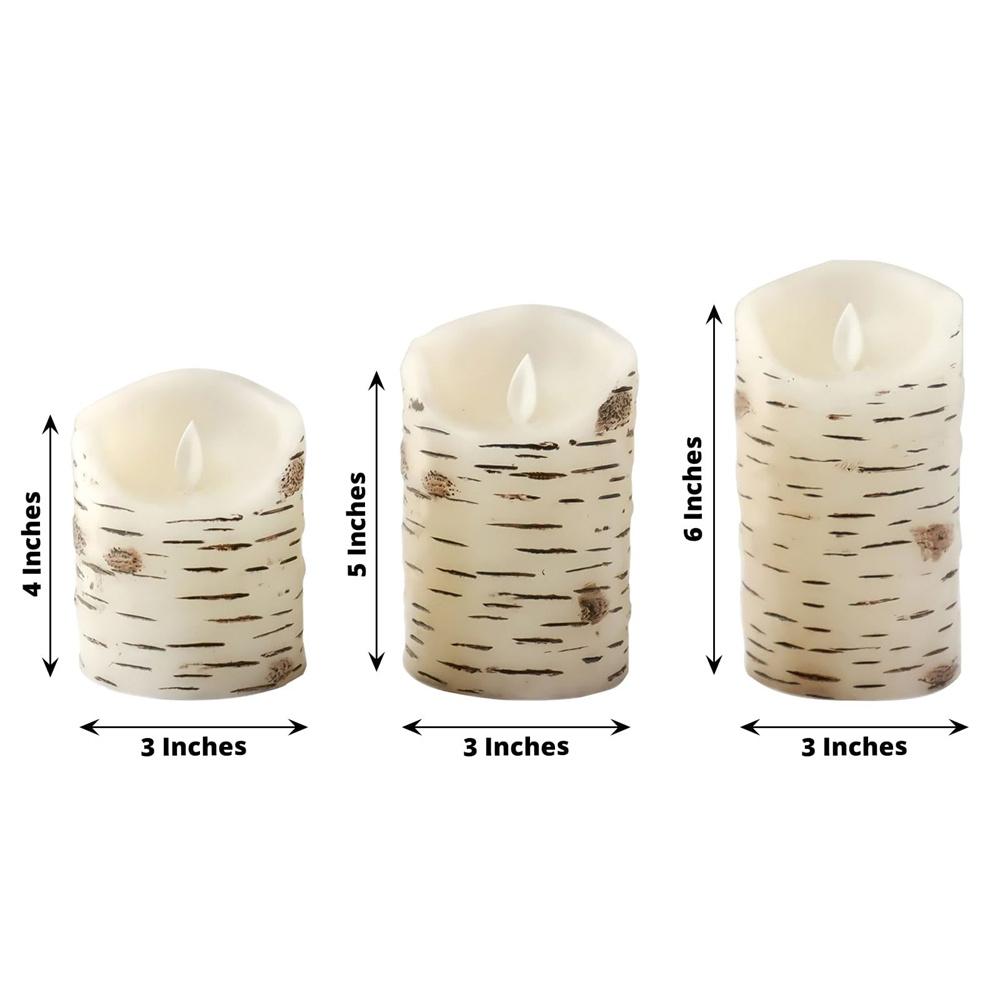 3Pcs Flickering Flameless Candles Battery Operated Candles LED Candles with Remote Timer for Home/Wedding/Birthday/Holiday Decor