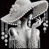 5D DIY Partial Special Shaped Drill Diamond Painting Kit Elegant Lady Decoration Home Decoration Gift