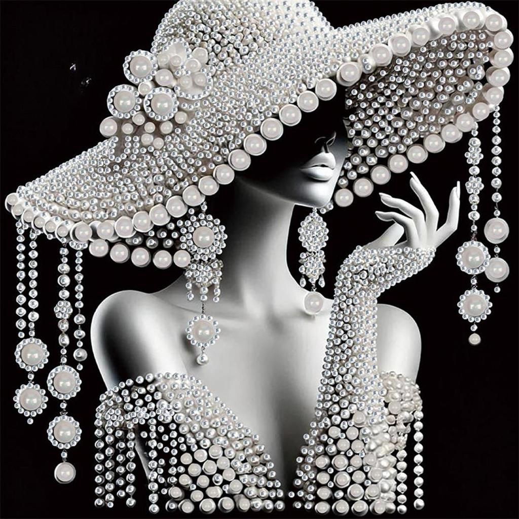 5D DIY Partial Special Shaped Drill Diamond Painting Kit Elegant Lady Decoration Home Decoration Gift