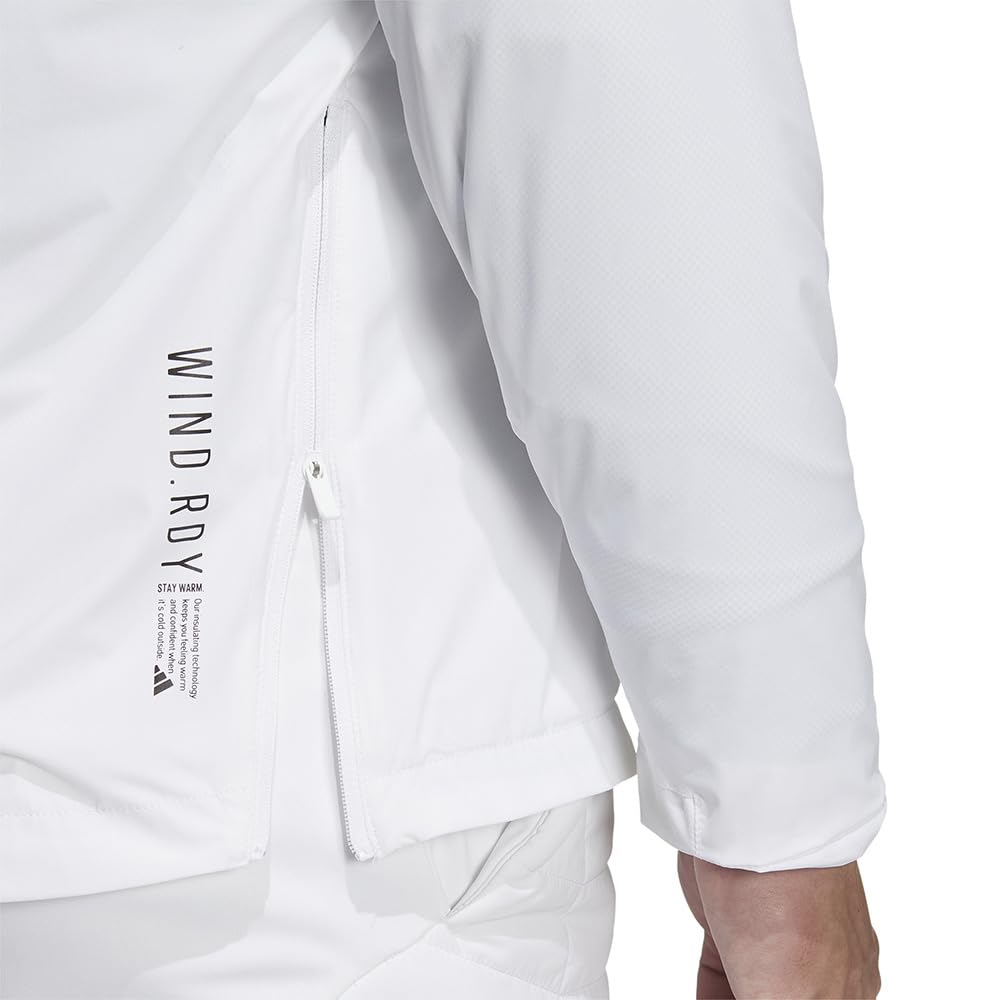 Куртка для гольфа ветрозащитная водоотталкивающая анорак белая [Adidas Golf] WIND.RDY мужская
