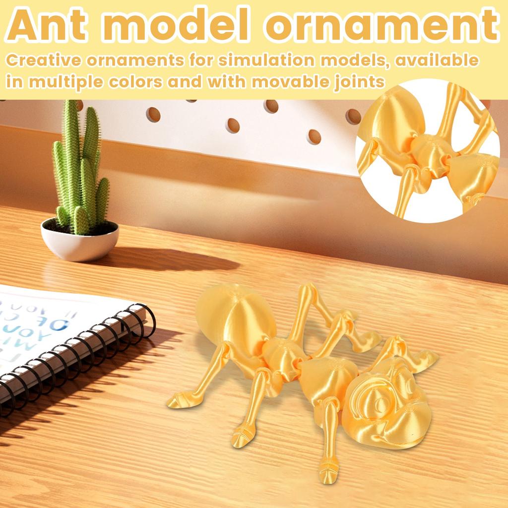 3D-печать муравей подвижный сустав модель животного игрушка ручной работы украшения креативные декоративные поделки