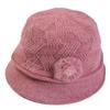 New Women's Knitted Bucket Hat Autumn and Winter Flowers Fashion Plus Velvet Thick Warm Hat