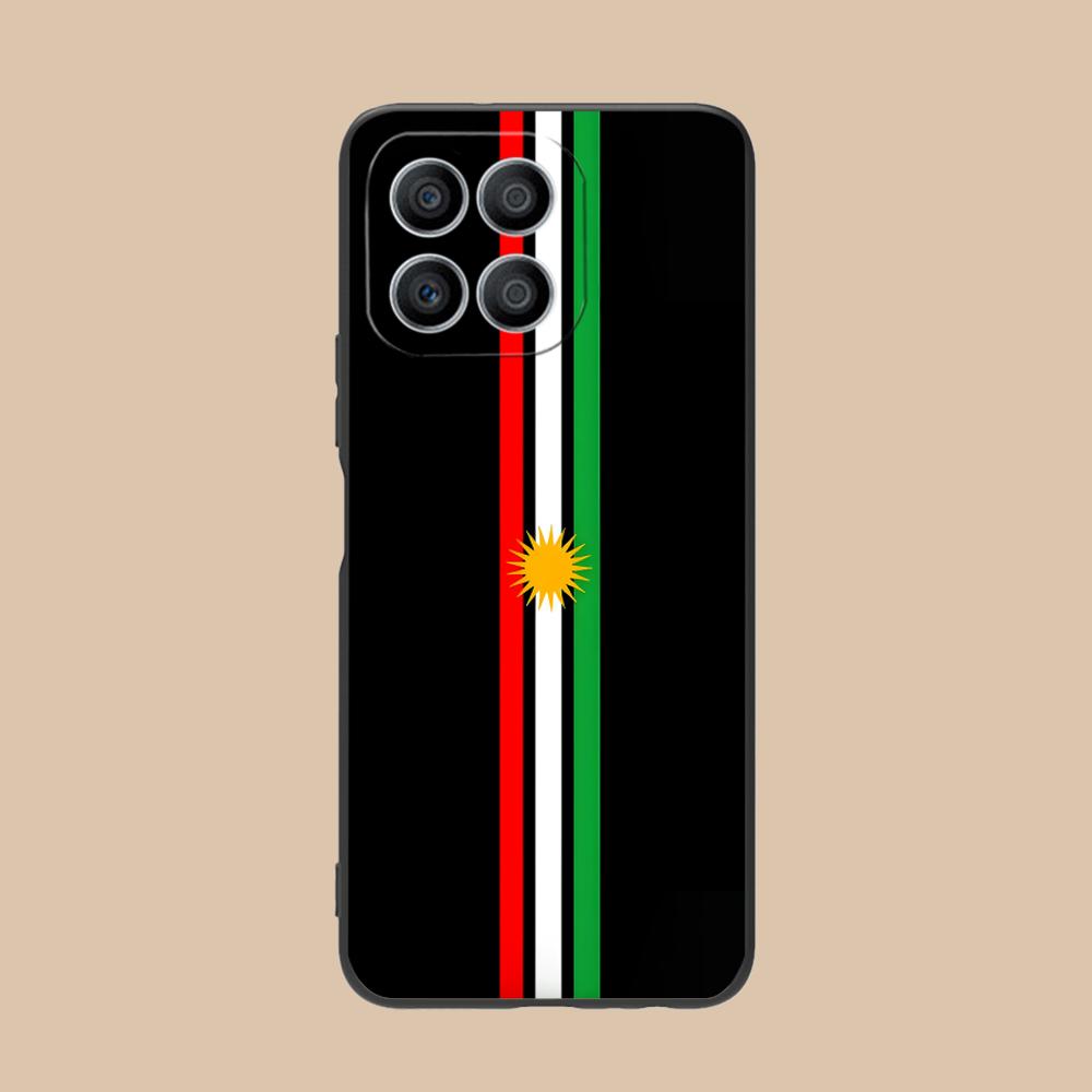 Матовая TPU чехол для мобильного телефона с флагом Курдистана для Honor 90 80 70 60 50 30 20 10 9 8 7 Pro S SE Lite 5G Цветная печатная крышка