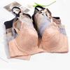 Lace Underwire Bra Push Up Bras Seamless Unlined Bra Deep Cup Minimizer Brassiere Sexy Plus Size Underwear Female Lingerie EF Cup