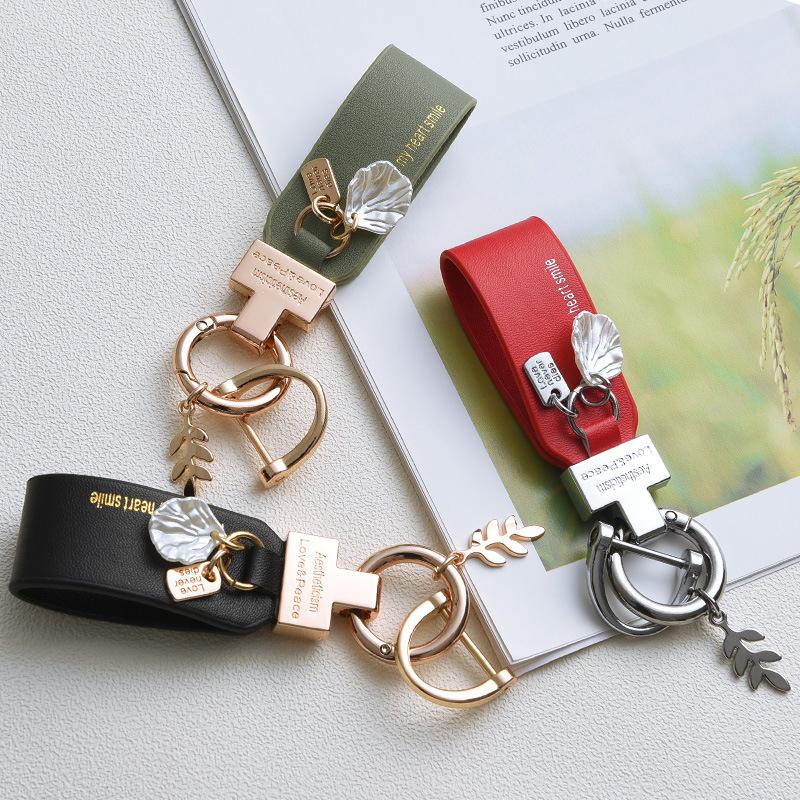 1PC Hand Rope French Shell Key Chain Exquisite Small Fresh Key Ring Car Pendant Ins Phone Charm Multiple Options Available