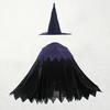 1 комплект, костюм для малышей с короткими рукавами, улучшающий атмосферу, полиэстер, платье для Хэллоуина для маленьких девочек с комплектом шляпы ведьмы для вечеринки