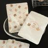 20/50Pcs Self Adhesive OPP Gift Pouch Cute Bear Kpop Card Bag New Biscuits Candy Bags  Bread Toast