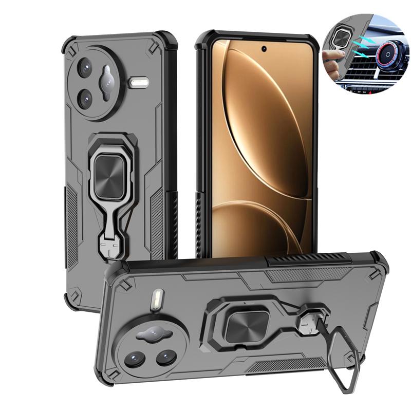 Для POCO F7 Pro 5G Чехол Магнитный Держатель-кольцо Ударопрочный Бронированный Чехол для телефона Для Xiaomi POCO F7 Pro F7Pro Защитная крышка для камеры