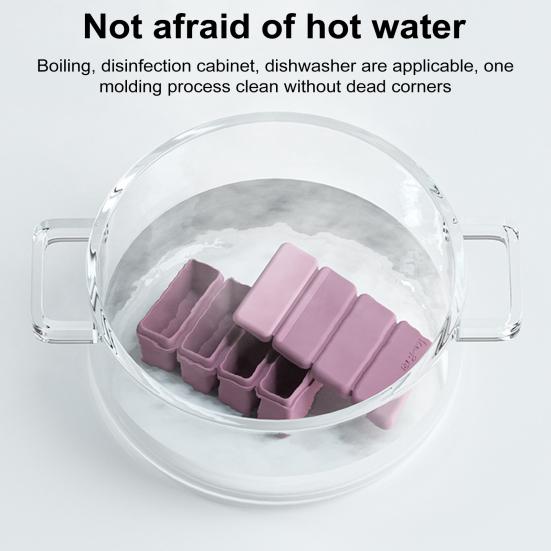 Silicone Ice Cube Tray with Lid Large Ice Mold for Slow Melting Freeze Store Soup Sauce Broth Food-Grade Silicone Freezer Container for Leftovers