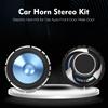 12V 91dB Horn Stereo Kit 2 PCS High Tone Horns + 2 PCS Low Tone Horns + 2 Frequency Divider