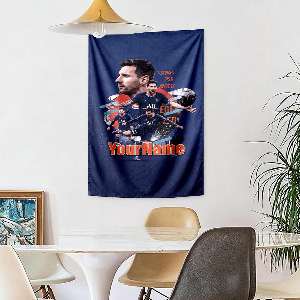 Star Player Custom Your Name Wall Decor Tapestry Art For Pet Memorial Birthdaywedding Party Backdrop Family Gift