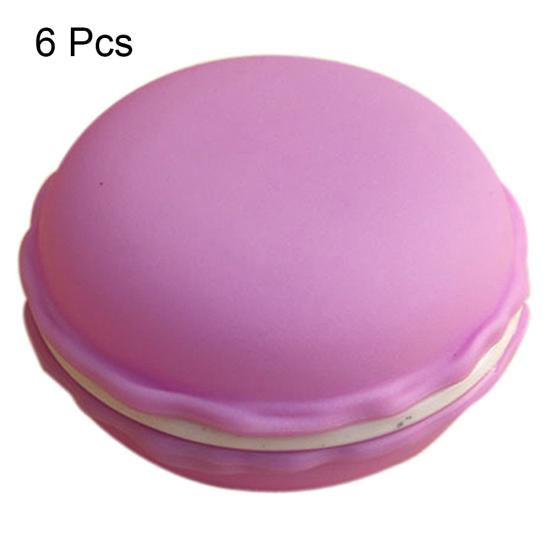 6 шт. милое миндальное печенье ювелирные изделия наушники для хранения таблеток организовать коробку футляр