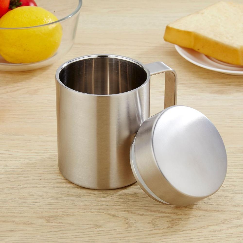 Minimalist Coffee Cup 330ml Capacity Insulated Cup With Lid Tea Cup Daily Use