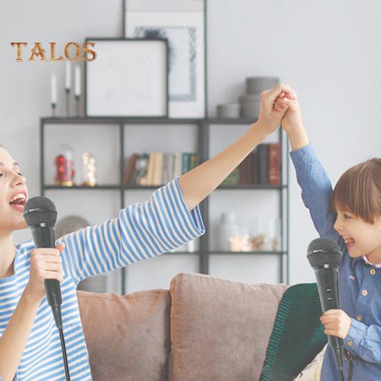 Wired Dynamic Microphone Plug-Play Universal Cardioid Dynamic Vocal Mic with Long Cable Karaoke Singing Machine Accessories