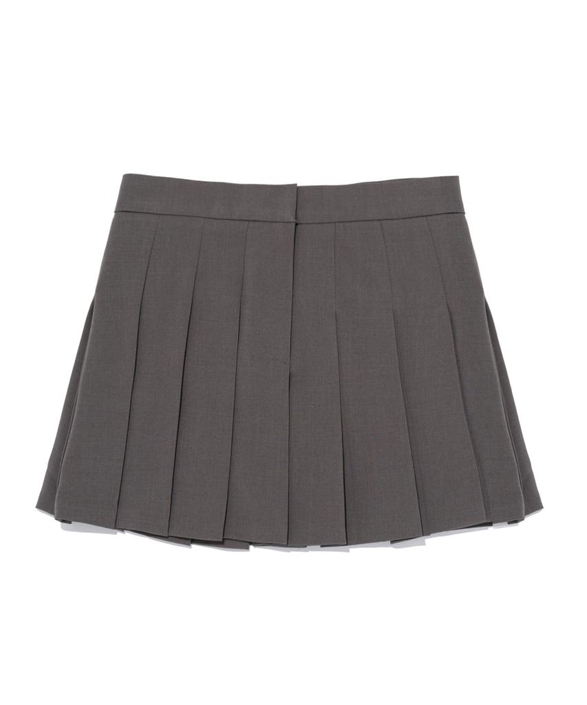 Road Road Preppy Pleated Tennis Miniskirt (Gray)