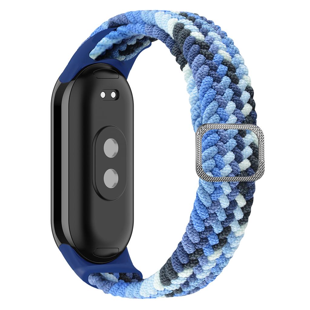 For Xiaomi Smart Band 9 NFC/9/8 NFC/8 Stretchy Nylon Watch Band Adjustable Braided Sport Strap