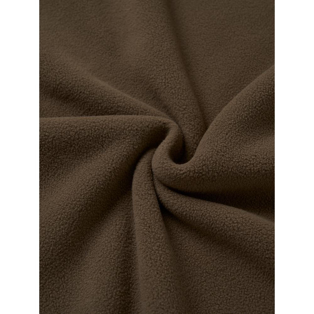 Daiso [common] Half Zip Fleece Xl Khaki