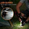 2PCS LED Flashlight Gloves Gifts for Men Handsfree Lights for Fishing Camping Hiking Repairing