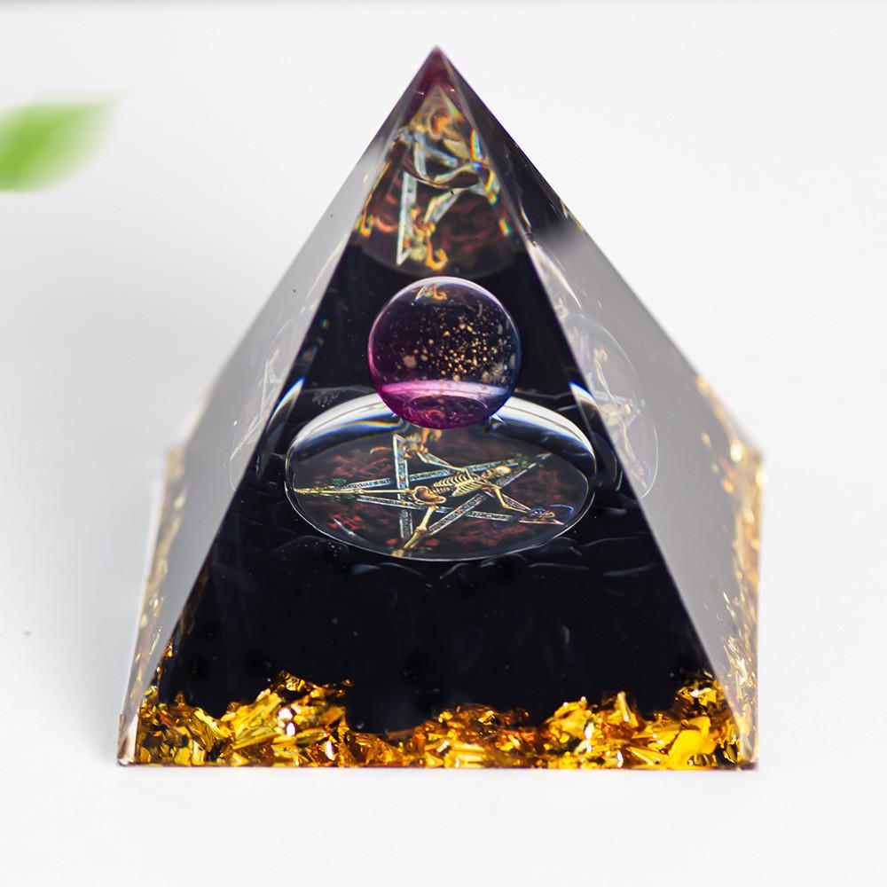 Кристальный шар-пирамида в стиле Resin Art для домашнего декора, в современном минималистичном стиле, для гостиной