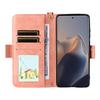 For Motorola Edge 60 Fusion 5G Leather Case Magnetic Closure Wallet Stand Phone Cover with Crossbody Strap