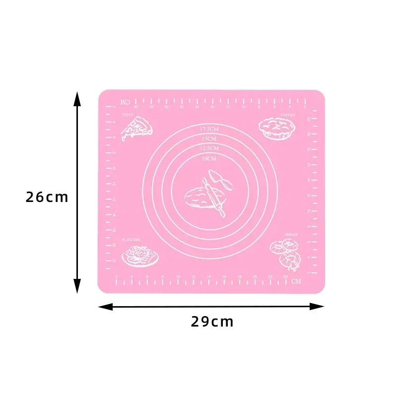 Baking Mat Non-Stick Silicone Kneading Dough Mat Pizza Cake Dough Maker Kitchen Rolling Dough Pads Baking Pastry Tools