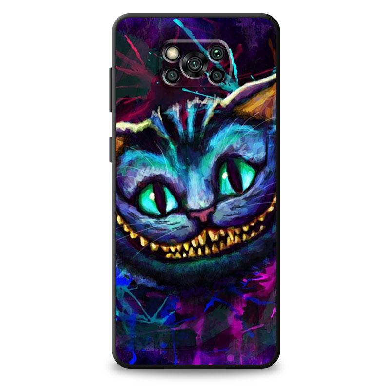 Задний чехол из ТПУ для LG G7 K42 K50 K52 K41s K40s G6 K50s K61 G8 ThinQ K51s K40, черный чехол для телефона «Алиса в стране чудес» с Чеширскими котами