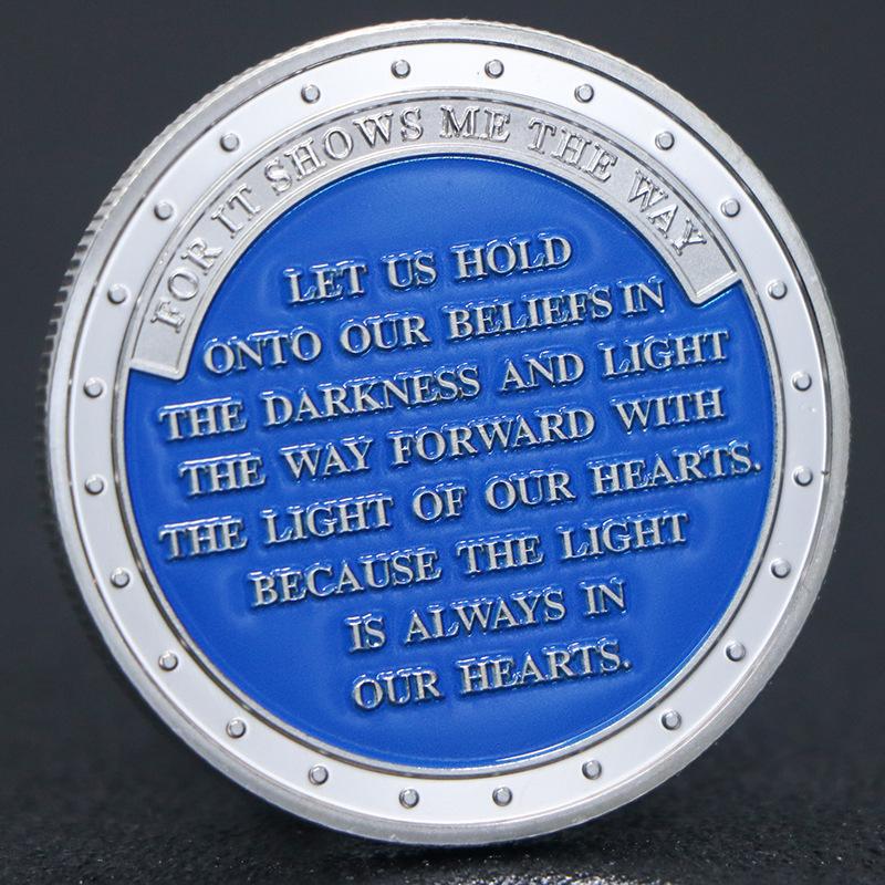 Памятная монета Маяк, высокий рельеф, памятная медаль, монета, декоративное изделие, покрытое золотом и серебром