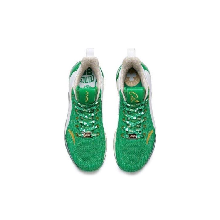 Anta KT4 Гордон Хэйворд Нескользящие, Износостойкие, Легкие Низкие Баскетбольные Кроссовки Мужские Зеленые 11921102-7