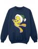 Girls Tweety Christmas Hat Sweatshirt