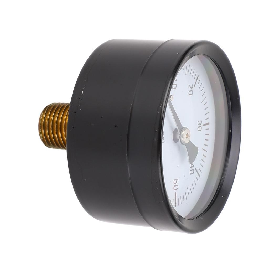Манометр 0?60 PSI 14 дюймов NPT 2-дюймовый циферблат Четкий дисплей Нержавеющая сталь Чугун Осевой манометр для