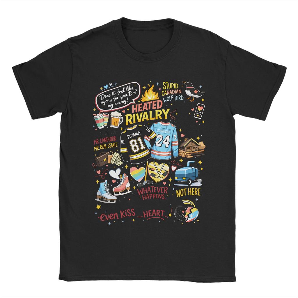 Shane Hollander 24 Ilya Rozanov 81 TShirt for Unisex Round Collar T Shirt Heated Rivalry  Short Sleeve Tee Shirt Original Tops