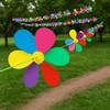 Rainbow Color Wind Spinner Hanging Rope Wind Rotator Ornamental Windmill String  Courtyard