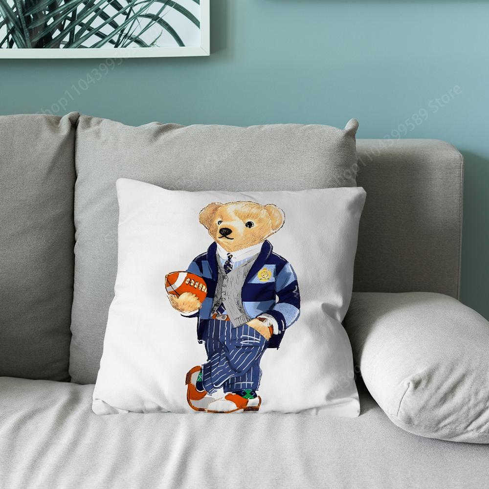 Cool PPolo BBearS Pillow Case Pillow Case Soft Cushion Cases for Farmhouse Sofa Decor Home Decorations and Protector