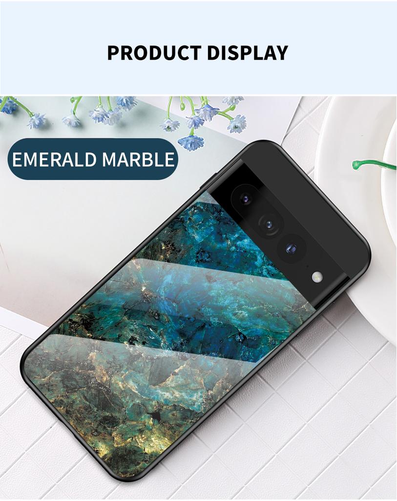 Чехол для Google Pixel 1 1XL 2 2XL 3 3XL 3A 3AXL 4 4A 4XL 5 5XL 5A 6 7 8 Pro 6A 7A складной чехол из мраморного закаленного стекла задняя крышка