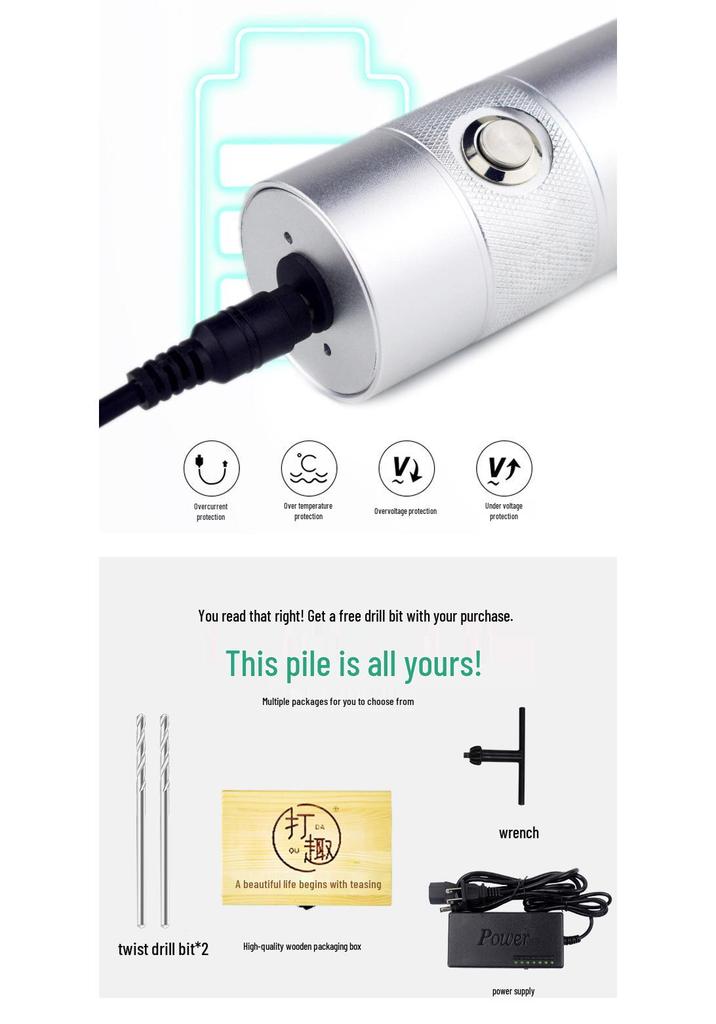 Mini Electric Grinder & Engraver for Jade/Wood Carving and Polishing