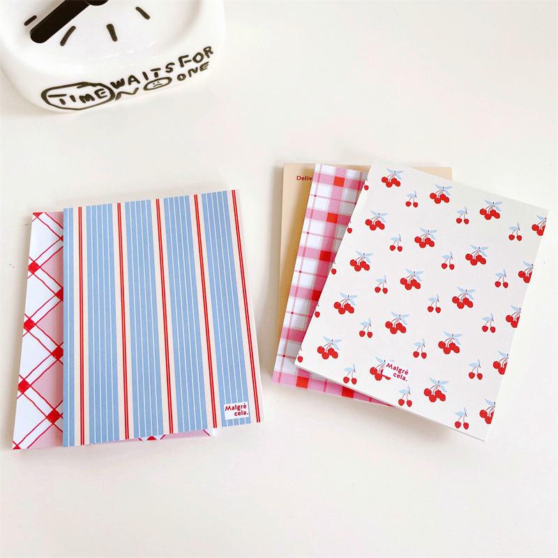 Office School Supplies Ins Same Korean Cherry Geometric Shape Message List Sticky Note Book Student Note Paper Kawai Stationery