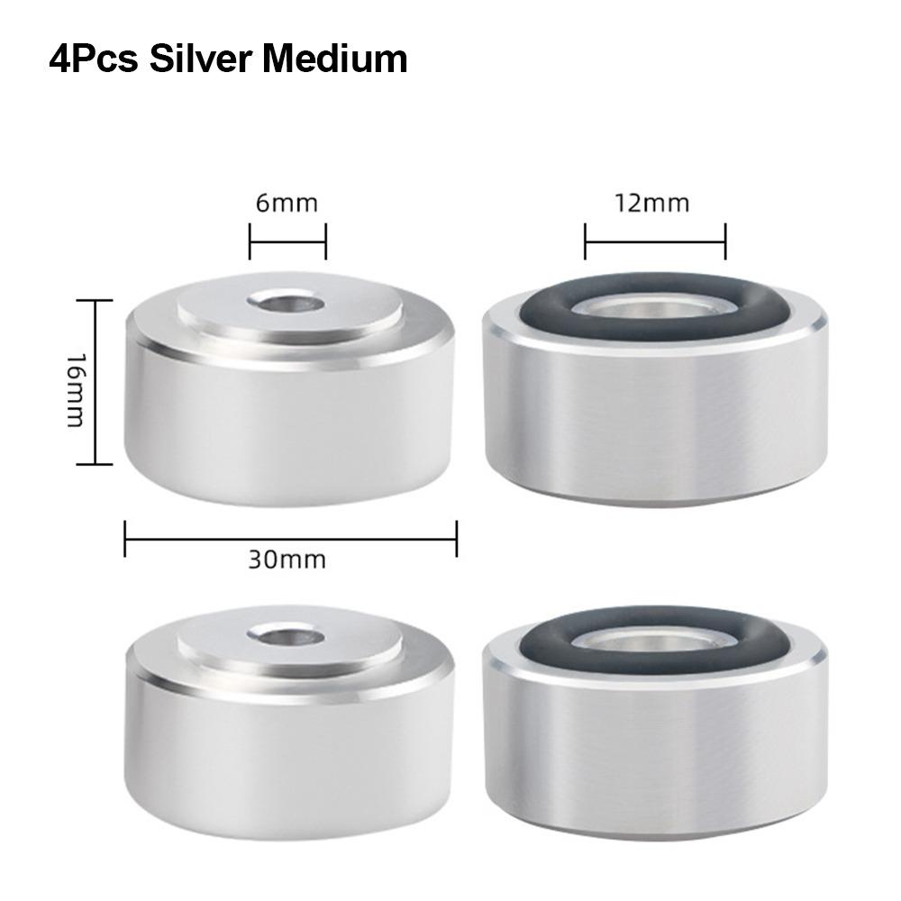 1/4Pcs Isolation Feet Pad Aluminum Alloy Amplifier Base Feet  for Speakers CD Amplifier