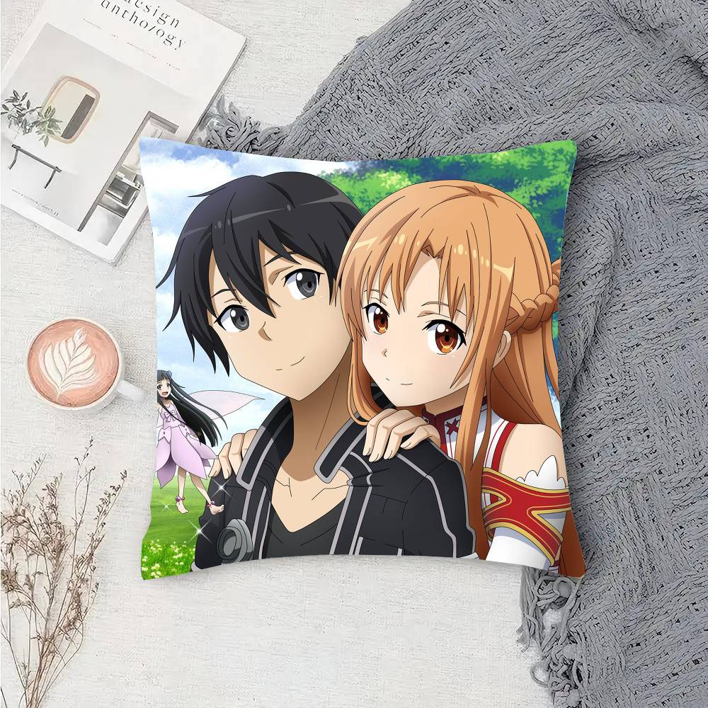 S-Sword Art O-Online Аниме Наволочка Чехол для подушки дивана Комната Домашнее украшение