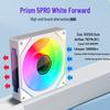 Корпусный вентилятор Prism 4th Gen Pro ARGB с прямым/обратным вращением, многогранной линзой, контролем температуры, бесшумным охлаждением для настольных ПК
