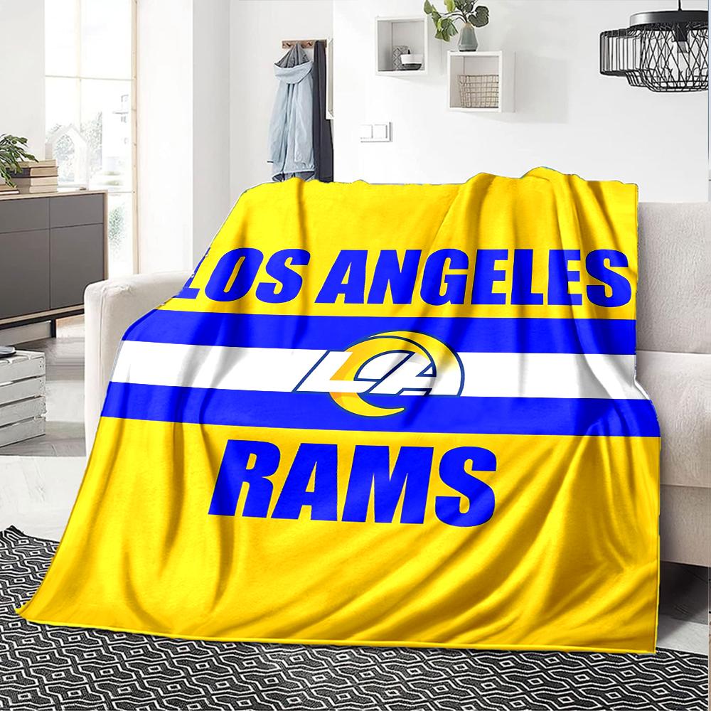 1pc Blanket - Los Angeles Rams logo Print Design,Lightweight Blanket for Sofa,Bed- Soft &Warm,Gift for All Seasons