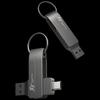 Высокоскоростная USB 3.0 флеш-накопитель Sanfu SF30 с двумя головками и вращающимся корпусом